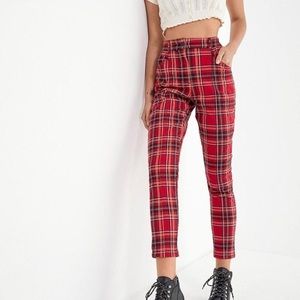 Urban Outfitters High Waisted Plaid Pants
